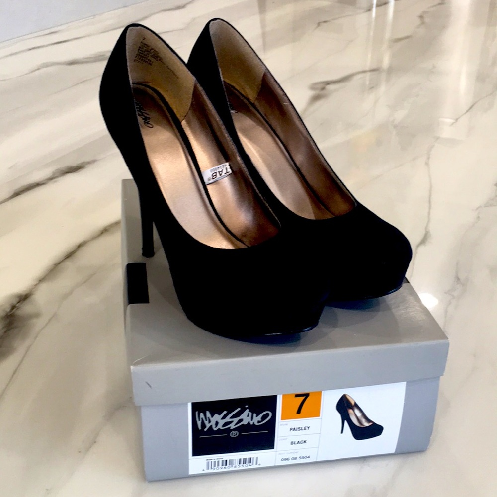 Mossimo Paisley Black Pump Heels